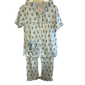 Paris Pink Nine's Soft Cotton Short Sleeve Pajama Sleep Set X LARGE (990)